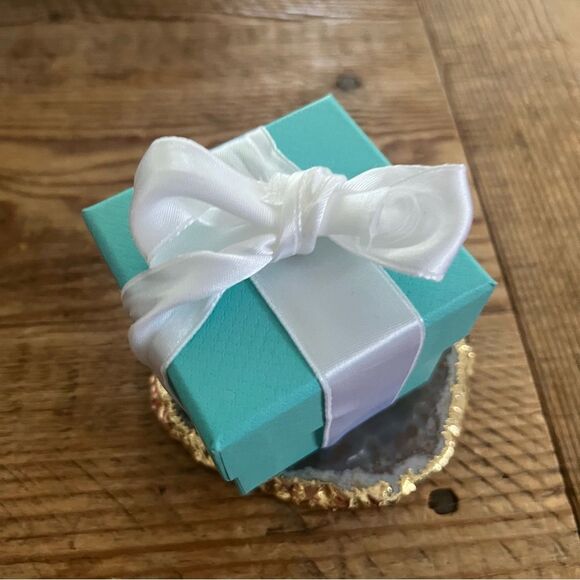 Auth. Tiffany & Co.® Engagement Ring Presentation Bundle Tiffany Blue® Ring Box - Picture 3 of 6